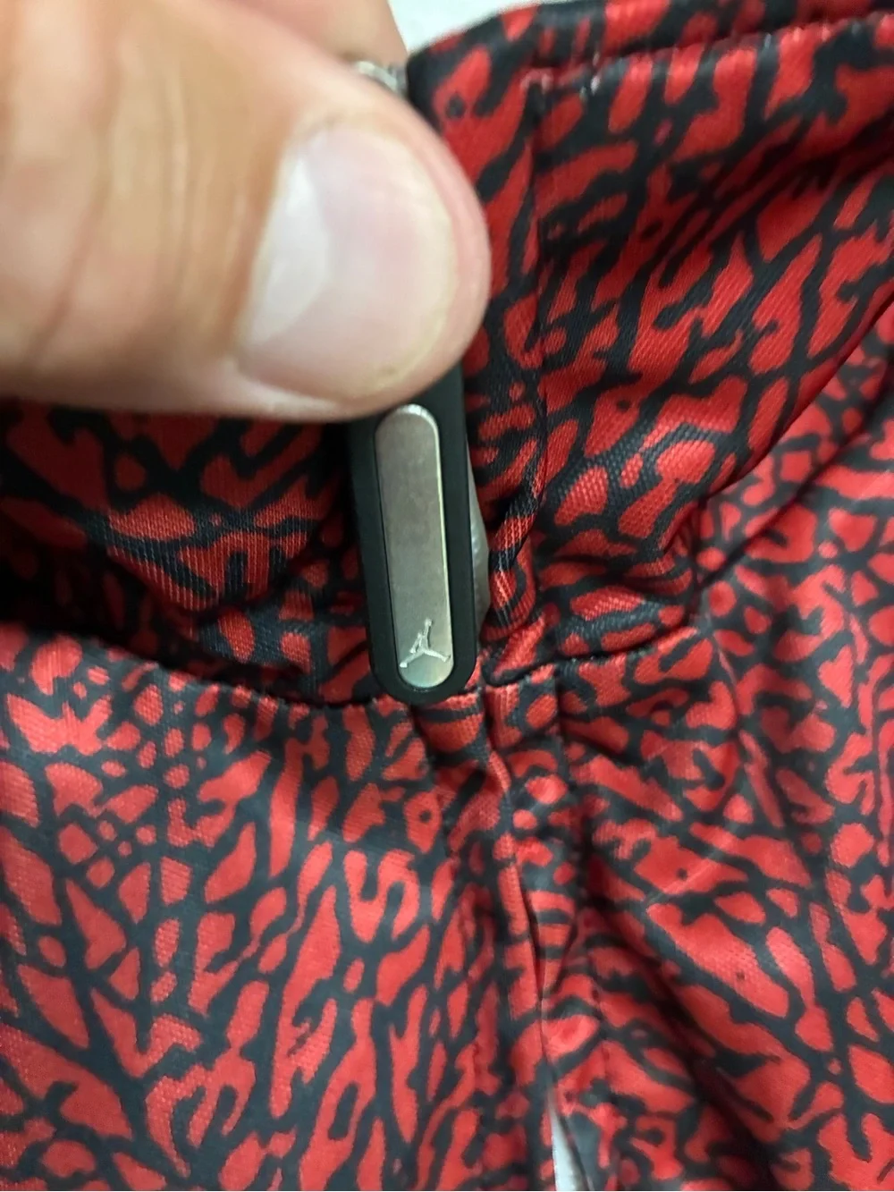 Nike Air Jordan Jordan Flight Track Jacket Red Black White Elephant Print Men’s